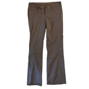 Athleta Womens Size 8 Gray Taupe Nylon Stretch Hiking Pants Straight Leg Active